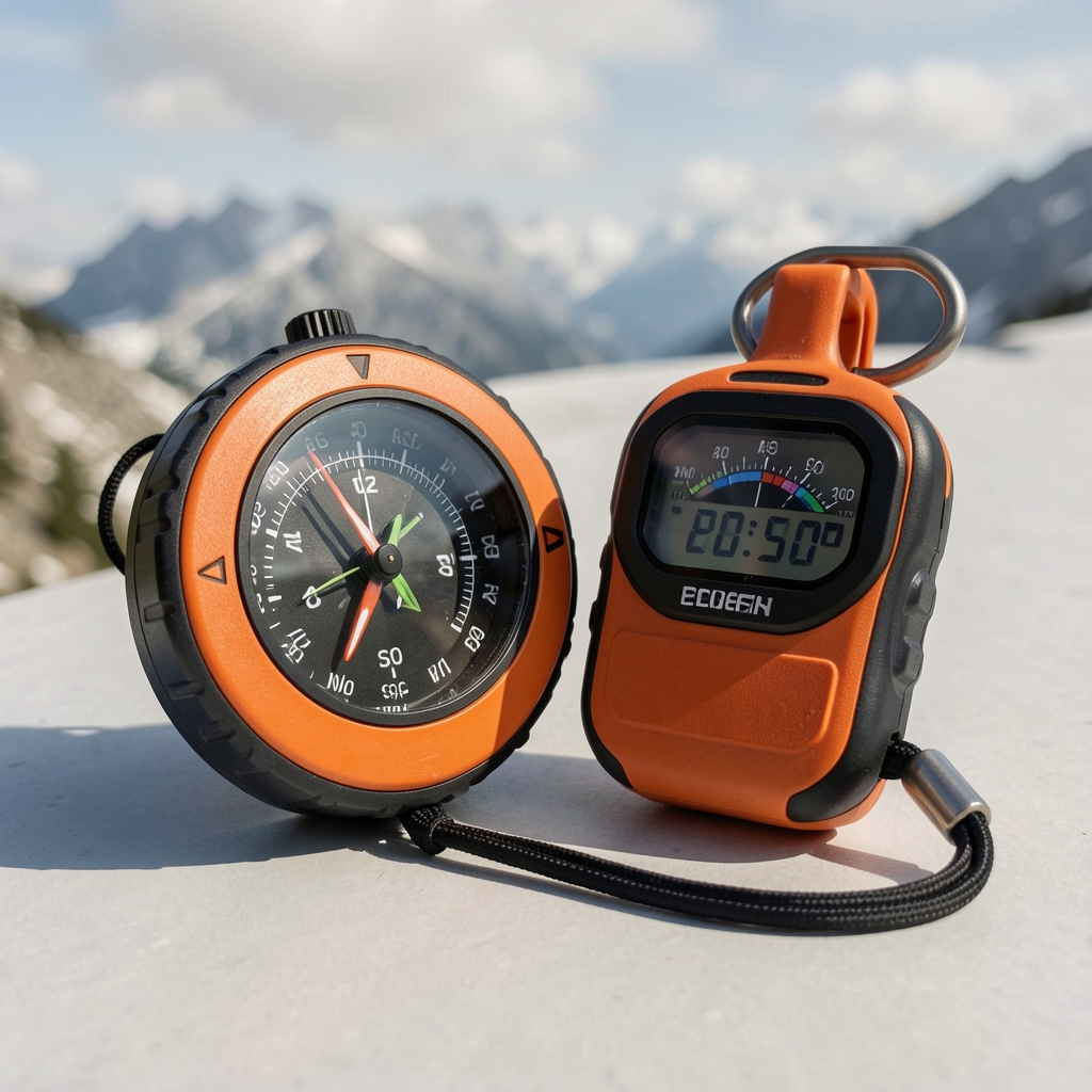Coros Apex 2 Pro GPS sat za planinarenje s digitalnim kompasam i barometrom, crno-narandžasti dizajn, tanka kućišta