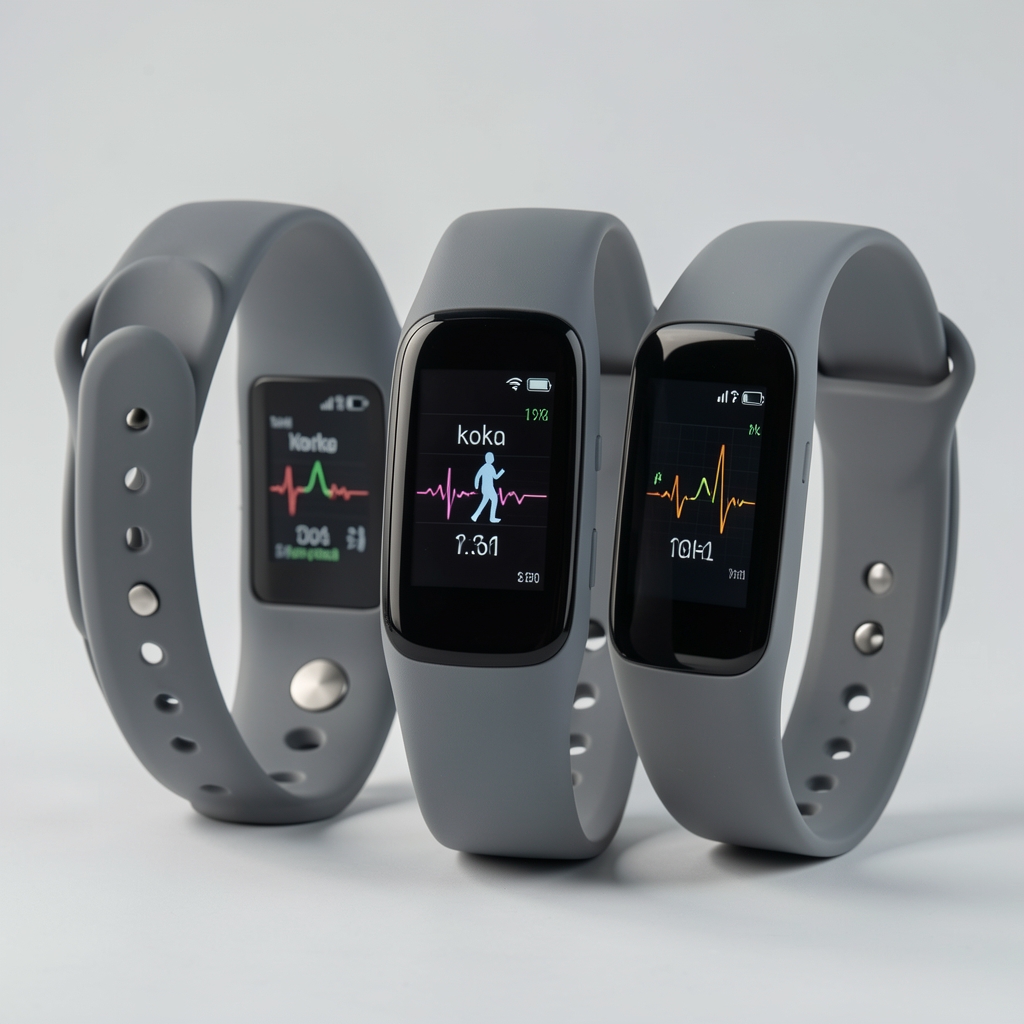 Garmin Vivosmart 5 slim fitnes narukvica u sivoj boji sa diskretnim ekranom koji prikazuje korake i heart rate monitoring